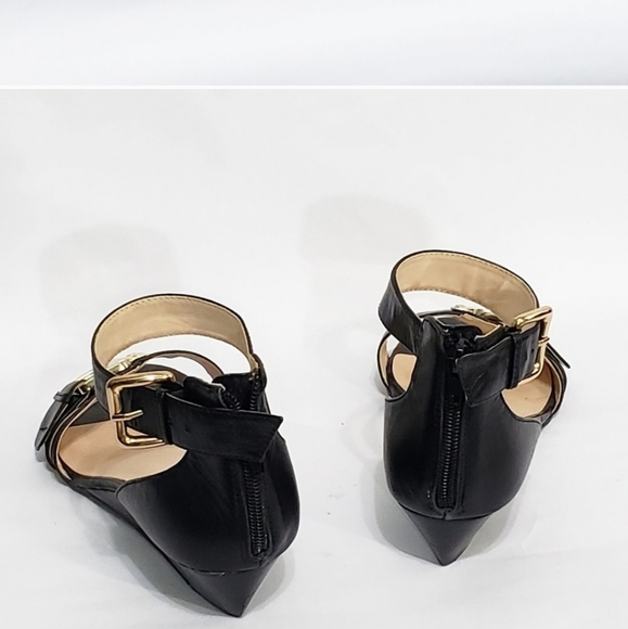 Nine West  Varsha Leather Sandal Wedge sz.8.5 - Picture 5 of 8